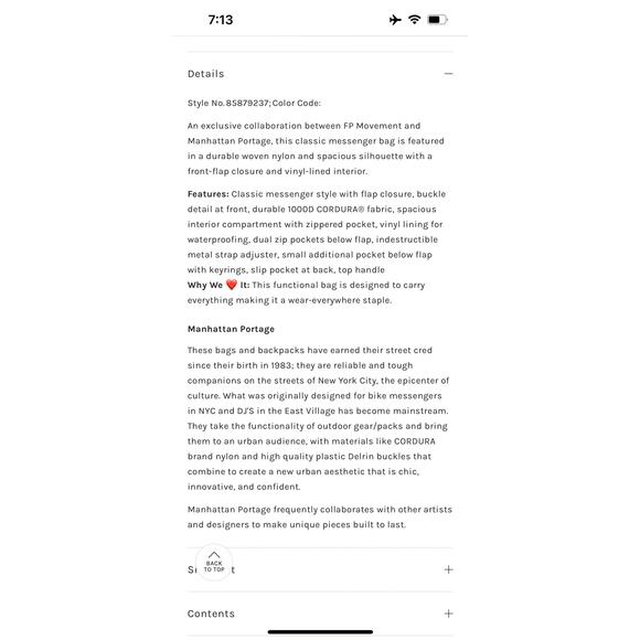 NWT FP Movement Manhattan Portage Bike Messenger Bag - Picture 10 of 11